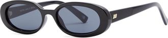 Le Specs LE Specs Outta Love Oval-frame Sunglasses - Black - One Size