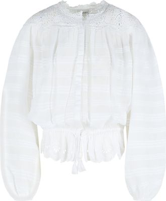 Isabel Marant Polly wit katoenen overhemd