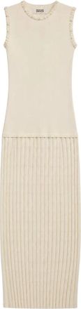 Silvian Heach Myrti Jurk - Dames - Kleedjes - Wit - XS - Polyester - Kleedjes