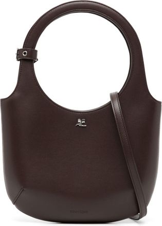 Courrèges Holy leather tote bag - women - Leather - One Size - Brown