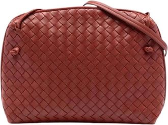 Bottega Veneta Pre-owned Cross Body Bags, female, Red, Size: ONE SIZE Pre-owned The Nodini Crossbody Bag