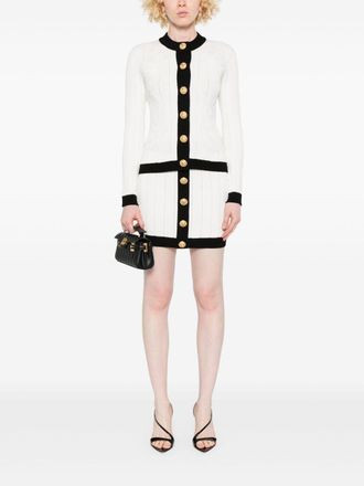 Balmain Gebreide Minirok met Knopen