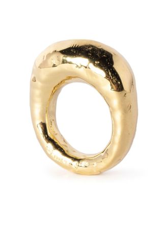 Parts Of Four Mountain hammered-effect ring - Gold