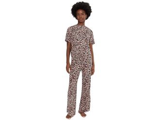 Honeydew Intimates All American PJ Set Womens Pajama Sets Caramel Leopard : SM, Spandex/Jersey