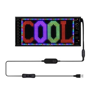 OEM Pantalla Led Programable, Luz Led Para Coche De 27 X 12 Cm, Aplicaci&oacute;n Bluetooth, Led De Color Flexible