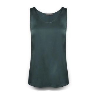Elena Miro Tops, Dames, Groen, 7Xl, Satijn, Satin top