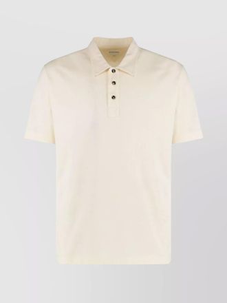Bottega Veneta side-slit hemline polo shirt