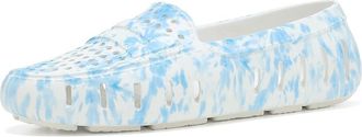 Floafers Posh Print Womens Shoes Blue Tie Dye/Bright White : 11 B - Medium, Synthetic