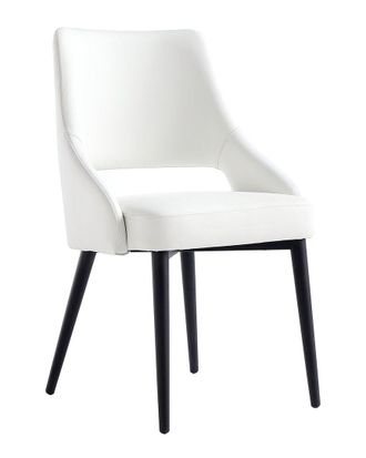 Manhattan Comfort 8Pc Tremont Modern Leatherette Dining Chair With Metal Legs