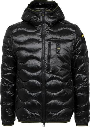 Blauer Wave Down Jacket - Heren - Gewatteerde jassen - Zwart - 2XL - Nylon - Jassen