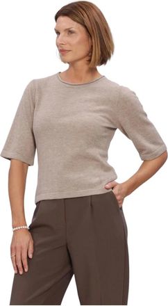 Bruuns Bazaar Dames, Truien, Beige, Maat: L Wol