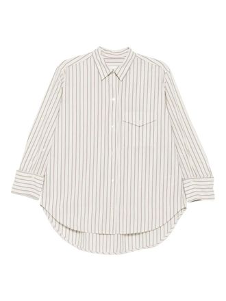 Citizens Of Humanity Shay gestreepte blouse met zak - Beige
