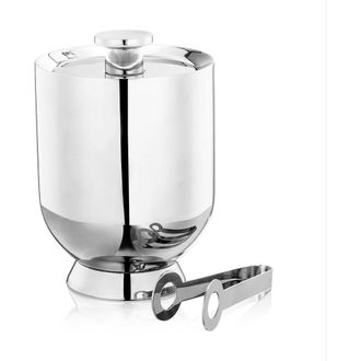 Nick Munro Trombone Ice Bucket & Tongs in Silver at Nordstrom