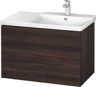 Duravit Duravit L-cube Mueble De Pared De 820mm De Ancho, Profundidad 481, 2 Cajones, Cabe p3 Comfort Art&iacute;culo 233485, Derecho De Cuenca, Color: Decoraci&oacute;n Ca