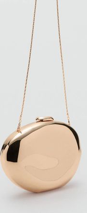Mango Borsa clutch ovale oro - Donna - Taglia unica - MANGO