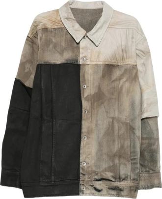 Rick Owens Denim Patchwork Jas - Heren - Spijkerjassen - Veelkleurig - M - Denim - Jassen