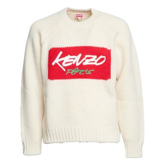 Kenzo Heren, Truien, Beige, Maat: S Wol