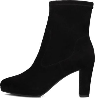 Peter Kaiser Elegante Zwarte Enkellaarsjes Model 75321 - Dames - Laarzen met Hak - Zwart - 37 1/2 EU - Wol - Schoenen