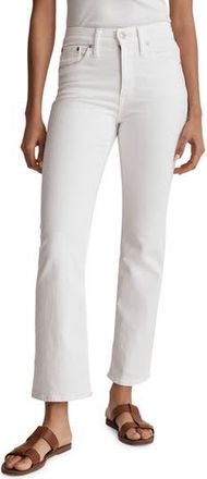 Madewell Kick Out Crop Jeans in Pure White at Nordstrom Rack, Size 24