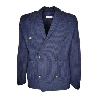 Gran Sasso Heren, Truien, Blauw, Maat: L Wol