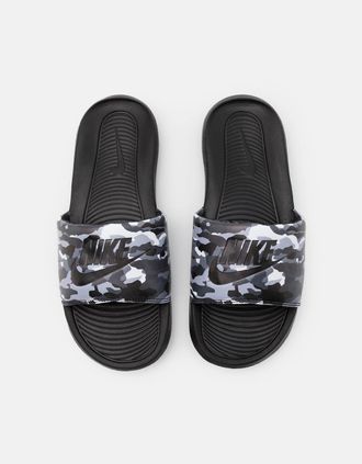 Nike Mens Nike Victori One Sliders Black - Black/Black - Size: 12