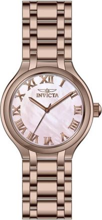 Invicta Wildflower Rond Horloge - Dames - Horloges - Roze - ONE Size - Accessoires