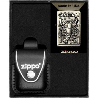 OEM Juego De Encendedores Zippo Zodiaco C&aacute;ncer Regalo N.&deg; 3