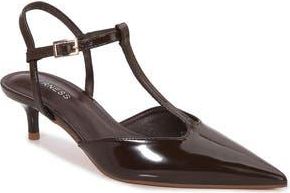 Berness T-Strap Kitten Heel Pump in Brown at Nordstrom Rack, Size 5.5