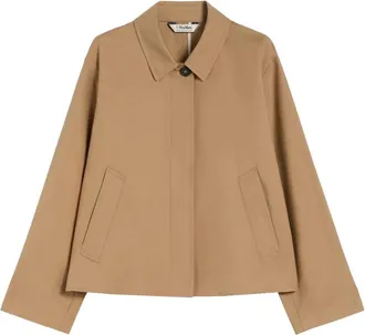 Max Mara Light Jackets, female, Brown, Size: 2XS Impermeabile