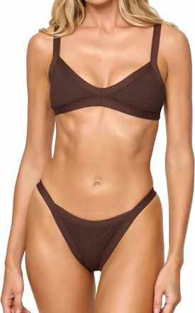 L*Space Mackenzie Bikini Bottom In Espresso