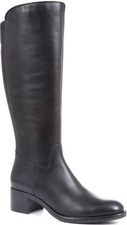 Jones Bootmaker Womens Donatella Knee High Leather Boots - Black - Size UK 3