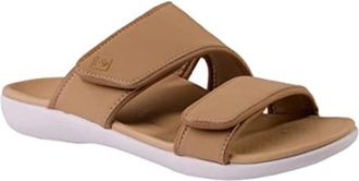 Spenco Kholo Nuevo Sandals Womens Champagne Round Toe Slip On Slide Hawk2779