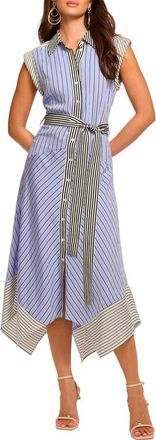 Ramy Brook Vivienne Stripe Shirtdress in Multi Catalina Stripe at Nordstrom, Size Xx-Small