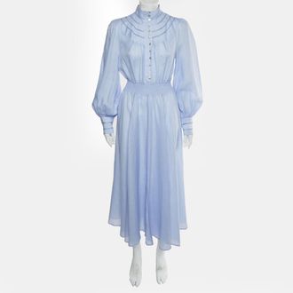 Alemais Alemais Lavender Cotton Felicia Midi Dress