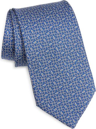 Eton Paisley Silk Jacquard Tie in Dark Blue at Nordstrom Rack