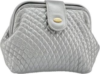 Bally Pre-owned Leren Clutch - Dames - Vintage Clutch - Grijs - ONE Size - Leer - Vintage