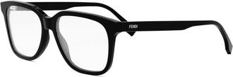 Fendi Authentieke Premium Kwaliteit Bril - Heren - Brillen - Zwart - 55 MM - Accessoires