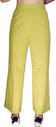 Momoni Lama Pants In Lime Green