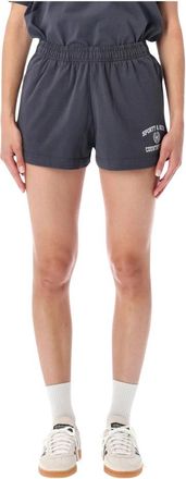 Sporty & Rich Varsity Short - Dames - Bermuda - Grijs - L - Korte Broeken