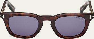 Tom Ford Icon 48mm Acetate Square Sunglasses