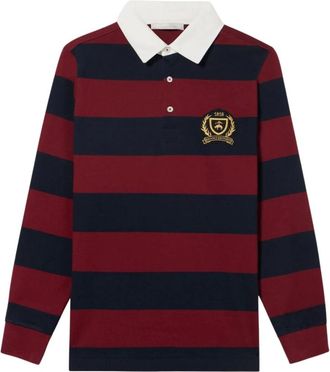 Brooks Brothers Rugby Polo met geborduurd logo - Dames - Polos - Veelkleurig - XS - Katoen - Tops