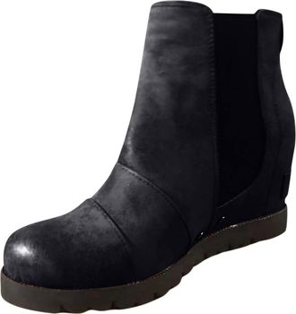 Generic Women Winter Platform Ankle Boots with High Heels and Chunky Sole Fashion Footwear for Ladies Comfortable Dress Booties (Black, 5.5)