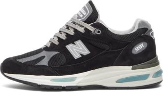New Balance Zwarte Sneakers Made in England - Heren - Sneakers - Zwart - 43 EU - Leer - Schoenen
