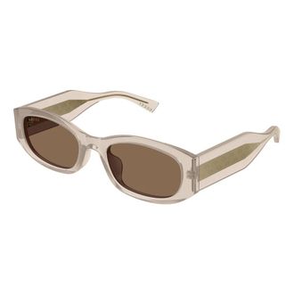 Gucci Sunglasses, female, Beige, Size: 55 MM Sign Sunglasses