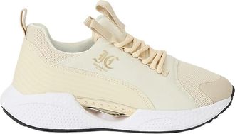 Just Cavalli Gouden detail logo sneakers - Dames - Sneakers - Geel - 37 EU - Schoenen