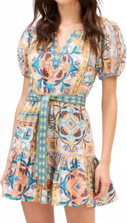 Allison New York Isabella Mini Dress In Scarf Print