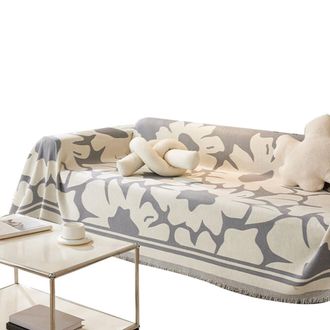 OEM Funda De Sof&aacute; Elegante Con Estampado Floral, Transpirable, Gris, 180 X 180 Cm