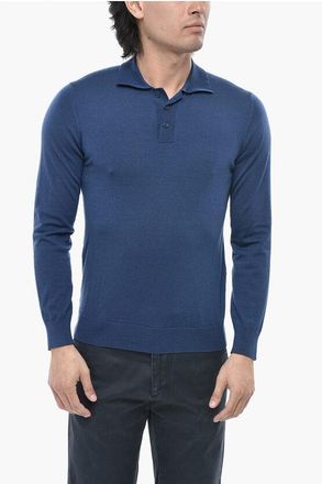 Paolo Pecora Virgin Wool Polo-Neck Sweater size M