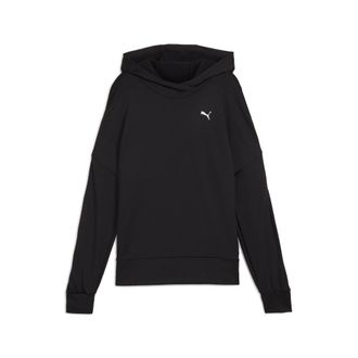 Puma Kapuzensweatshirt PUMA CLOUDSPUN HOODIE, Damen, Gr. XS, schwarz (puma schwarz), Jersey, Obermaterial: 85% Polyester, 15% Elasthan, relaxed fit normal,