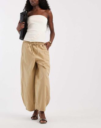 Asos pantaloni balloon oversize &eacute;cru-Neutro